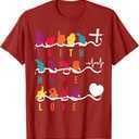 Faith Hope Love ASL American Sign Language T-Shirt 2XL
