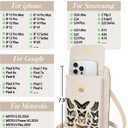 Cell Phone Purse Crossbody Bags for Women - Cute Design Leather Cellphone Bag Small Cross Body Bags Wallet Purses Trendy Aesthetic Pouch for iPhone with Adjustable Strap, Butterfly Specimen