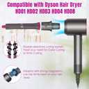 1.2 Inch/30MM Long Hair Curling Iron Barrels for Dyson Airwrap HS01 HS05 Attachment Parts Hair Tool, with Adaptor for Dyson Hair Dryer Converting to Airwrap Styler, 1 Pair