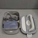 Heated Lunch Box for Men&Women - 80W Electric Lunch Box for Adults with Dual 1.5L 304 Stainless Steel Containers Fast Heating Portable Food Warmer for Car&Truck Travel lonchera electrica (White)