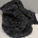 NEWCOSPLAY Super Soft Throw Blanket Black Premium Silky Flannel Fleece 3D Ribbed Jacquard Lightweight Bed Blanket All Season Use (Black Ribbed, Throw(50"x60"))