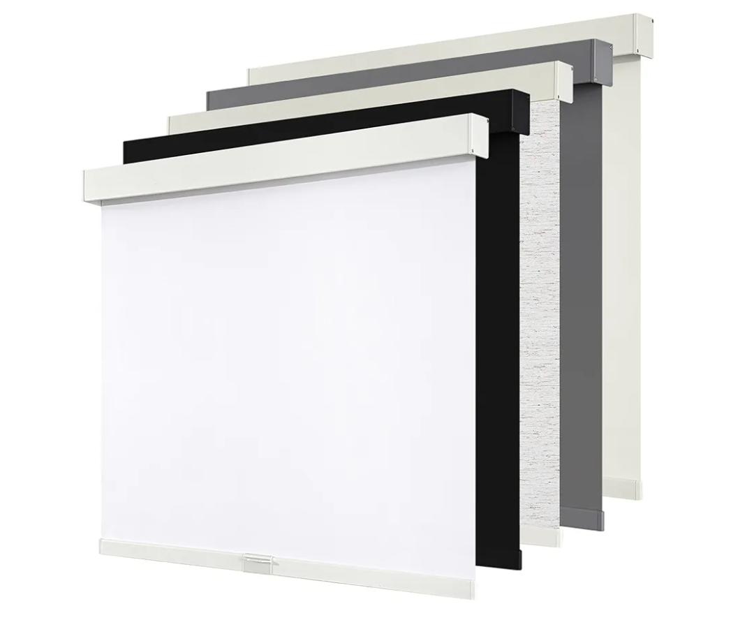 Cordless Blackout Roller Shades Blinds for Windows Free-Stop,Pull Down Room Darkening with Valance,Thermal Insulated Woven Fabric Window Door Blinds for Home,Office,White 34" W x 72" L