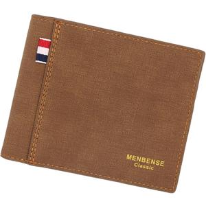 Mens Wallet Bifold Leather Matte Wallet for Men, Thin & Stylish Card Holder with ID Window