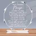 Maitys 1 Pcs Nurse Appreciation Gift Bulk Inspirational Nurse Acrylic Sign Prizes Thank You Gift Octagon Employee Office Decoration Table Decor Keepsake for Women Coworker Team