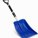 Snow Shovel for Kids Toddler - Lightweight Plastic Blade with Heavy Duty Metal Handle and Comfort D-Grip, 32 Inch Detachable Snow Shovel for Car, Driveway, Garden, Camping, Beach, Emergency Use, Blue