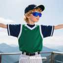 SEKKAF Kids Baseball Sunglasses for Boys Girls Youth Softball Cycling Sports Sunglasses UV400 Protection Age 5-12