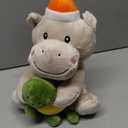 Dancing Talking Baby Music Toy, Mimicking Twisting Electronic Soft Plush Hippo Toy with Record & Repeating What You Say, Singing Interactive Baby Toy for Boys Girls Kids