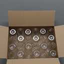 Clear Stemless Champagne Flutes Plastic 24 Pack - 9oz Plastic Champagne Glasses - Durable and Sturdy Mimosa Glasses For Parties - Shatterproof, Recyclable, BPA-Free, Smooth Rims.