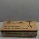 Projector Stand Adjustable Height 20" to 61", Foldable Projector Tripod Stand with Mouse Tray & Phone Holder, Portable Laptop Floor Stand for Office Home Stage Studio DJ Racks Podium Stand Black