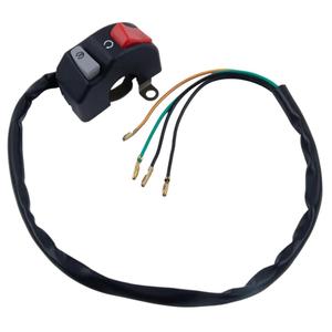 Motorcycle Handlebar Power Supply for Horn 7/8" Engine Start Switch Compatible with Scooter Snowmobile Fog Light Hazard Light Switch Button 1 Piece(1pcs)