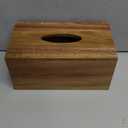 ALELION Rectangular Tissue Box Cover for 120, 160 Count Box - Acacia Wood Rectangle Tissue Box Holder - Decorative Facial Cube Tissue Box Cover for Tabletop Night Stands Bathroom Office