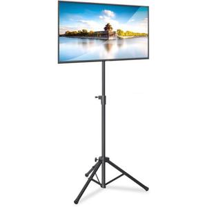 Pyle Premium LCD Flat Panel TV Tripod Stand, Portable & Foldable TV Mount for LCD/LED Flat Screen TVs up to 32", Adjustable Height, 88.8 lbs Capacity, VESA 100x200/200x200 - (PTVSTNDPT3215)