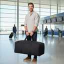 DoYiKe Extra Large Canvas Travel Duffle Bag Heavy Duty, Sports Military Camping Tent Travel Storage Black