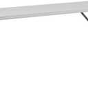 Flash Furniture Elon 6' Plastic Folding Training and Event Table, Rectangular Folding Training Table with 220-lb. Static Weight Capacity, White, 18"w X 72"l