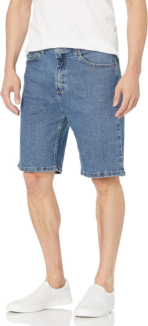 Wrangler Authentics Mens Comfort Flex Waistband Jean Short (34, Light Stonewash)