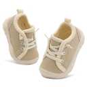 FEETCITY Toddler Tennis Shoes Toddler Sneakers Baby Walking Shoe Boys Kids Barefoot Shoes Beige 7