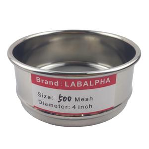 LABALPHA 500 Mesh Lab Sieves, Test Sieve #500 Mesh, 4'' Diameter, 304 Stainless Steel Wire Cloth (0.0308mm)