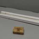 DEZ FURNISHINGS Cordless 1" Mini Blind with Flexible Slats, 34" W x 48" H, Pearl White