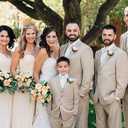 HISDERN Mens Bow Ties Solid Color Pre Tied Bowtie and Pocket Square Set Classic Formal Tuxedo Bowties for Wedding Party (03-champagne)