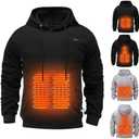 Heated Jacket Hoodie For Men & Women Autumn Winter Heating Casual Sweatshirt Winter Coat Outdoor Not Include Battery