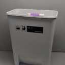 simplehuman 45 Liter / 12 Gallon Rectangular Kitchen Step Trash Can with Soft-Close Lid, White Plastic