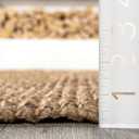 Nuloom Ashli Hand Woven, Natural, 2'6" x 8', Farmhouse, Jute, Soft and Textured, High Traffic, Stain Resistant, Easy Clean, Durable Runner for Bedroom, Living Room, Dining, Den, Foyer, Entryway