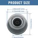 4pcs 2.72" Trailer Axle Wheel Hub and Bearing Dust Cap with Extra 4 Rubber Plugs for Most 7000-8000 lb Wheel Hubs Trailer Dexter EZ Lube Camper RV Bearing Dust Cap