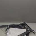 Outdoor Side Table, Weather Resistant Patio Small Side Table Outdoor Indoor Round Metal Steel Small Table, Waterproof End Table for Garden Balcony Yard, Black (15.76"x19.7")