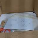 Off White Counter Height Bar Stools Set of 2, 24" White Bar Stools for Kitchen Counter with Saddle Cushion, Modern Backless Barstools Counter Stools Island Chair for Bar Kitchen