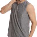 Different Touch Mens 2 Pack Active Gym Workout Sleeveless Shirts Quick Dry Crew Neck Muscle Tank Top (XL)