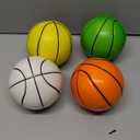 Shindel Mini Basketball, 4PCS 6.3 inches Basketballs with Pump for Birthday Gifts for Toddlers Kids, Playground Balls for Pool, Indoors, Outdoors