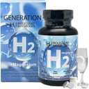 Hydrogen Water Tablets, 120 Tablets Fast-Dissolving H2 Molecular Hydrogen Supplements with Magnesium, Brain Health and Cognitive Function, Antioxidant Support and Energy Boost, Best By: 05/2027
