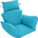 Egg Chair Cushion  Outdoor Hanging Chair Cushion, Replacement Cushions for Patio Swing, Waterproof, Fade- Resistant, Removable & Machine Washable Cover, Teal