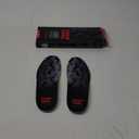 (New) Work Comfort Orthotic Insoles - Anti Fatigue Shoe Insert Men Women - Low Arch Support - Shock Absorption - Foot Pain Relief - Work Boot Insoles (Black Hexagons, S) (S(Men 6.5-7||Women 7.5-8))