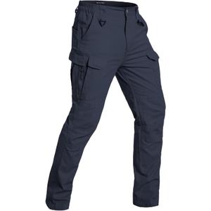 NAVEKULL Men's Flex Tactical Pants Cotton Stretch Work Cargo Pants Lightweight EDC Outdoor Hiking Trousers (US, Waist Inseam, 40, 32, Navy) size 5XL 42W*L30