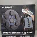 Hlthair Music Boxing Machine with Gloves for Adults and Kids | Upgraded Large Size, 12 Modes 12 Speeds, Wall Mounted Music Punching Machine, Bluetooth Sync, Dynamic LED, Audio FeedbackMusic Boxing Machine with Gloves for Adults and Kids