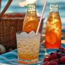 2 x YAOSHENG [100 Pack] Pink & Gold Paper Straws Disposable, 100% Biodegradable Multi-Pattern Party Straws For Birthday, Wedding and Holiday Decoration (pink gold)