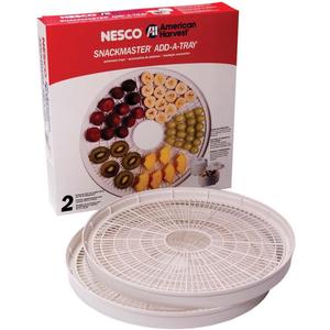 NESCO, White, WT-2, Add-a-Tray for Dehydrators FD28JX and FD-35, Set of 2, 1