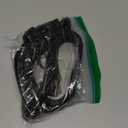 Reflective Dog Collar with Safety Locking Buckle, Adjustable Soft Breathable Nylon Collars for Small, Medium and Large Dogs(Collar+Leash S Width 3/4" Black)