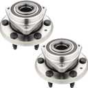 513277 (Pair) Front or Rear Wheel Bearing and Hub for Buick Enclave 2008-2017, for Chevy Traverse 2009-2017, for GMC Acadia 2007-2016, for Saturn Outlook 2007-2010, 6 Lugs w/ABS