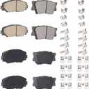 8PCS Front&Rear Ceramic Brake Pads Fit for Toyota RAV4 2006-2012 for RAV4 LE 2013-2018 Lexus HS250h 2010-2012