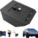 Center Console Safe Vault - Xdeer Console Gun Safe Box Compatible with Tesla Cybertruck 2024, 4-Digit Combination Lock