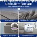 Cooling Sheets - BreezeWeave 4 PC King Size Cooling Bed Sheets for Hot Sleepers & Deep, Cool Rest - Cloud Soft, Silky Smooth, 16 in Deep Pocket, Ultra Durable (Cool Grey)