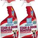 OUT! PetCare Stain and Odor Remover Spray for Pets  Enzyme Cleaner for Carpet, Rugs, and Floors  Dog and Cat Urine Eliminator and Deodorizer  Made in USA  32 fl oz Bottles, 2 Pack