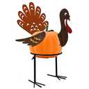 yosager Turkey Pumpkin Making Kit, Colorful Metal Thanksgiving DIY Pumpkins with Stand, Poke into Pumpkin, Thanksgiving Decoration for Autumn Fall Harvest Home Decor