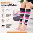 Doc Miller Calf Compression Sleeve for Men & Women 2030 mmHg Graduated Compression, Footless Compression Socks Alternative for Running, Shin Splints, Swelling, Varicose Veins Calf Support, 1 Pair, XL