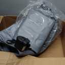 Inflatable Travel Foot Rest Pillow, Adjustable Height Leg Rest Pillow for Cars, Home, Office, Trains, Airplane, Make a Flat Bed for Baby, Kids, Toddlers, Grey, 1 Pack