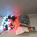 C9 LED Christmas Lights Outdoor, 68 Feet 100 LED Strawberry String Lights With 100 Spring Clamps, Waterproof Commercial Grade Extendable for Outside Roofline Patio Home Xmas Decoration, Red & White