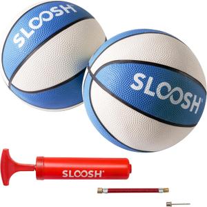 2 x Sloosh 2 Packs 7" Pool Basketballs, Great for Floating Water Basketball Hoops, Swimming Water Toy for Kids and Adults, Pool Games, Pool Party (Blue)
