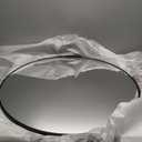 Round Wall Mirror 30 Inches, Large Circle Mirrors with Black Wood Frame for Bathroom, Entryway, Dining Room & Living Room,Tempered Glass-Shatterproof Mirror
